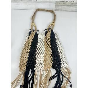 Hibala Woven Bag for Women, Fishing net bag,Straw Mesh Tote Bag, Beach,Hobo Bag